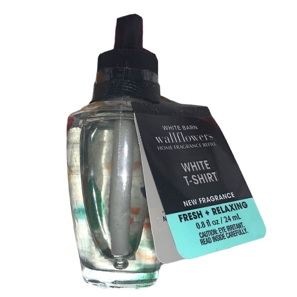1X BATH & BODY WORKS WHITE T-SHIRT FRESH RELAXING WALLFLOWERS REFILL